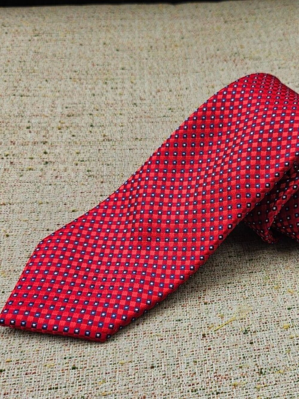 Nautica Men Tie Red Dress Shirt Neck Tie Classic Tie